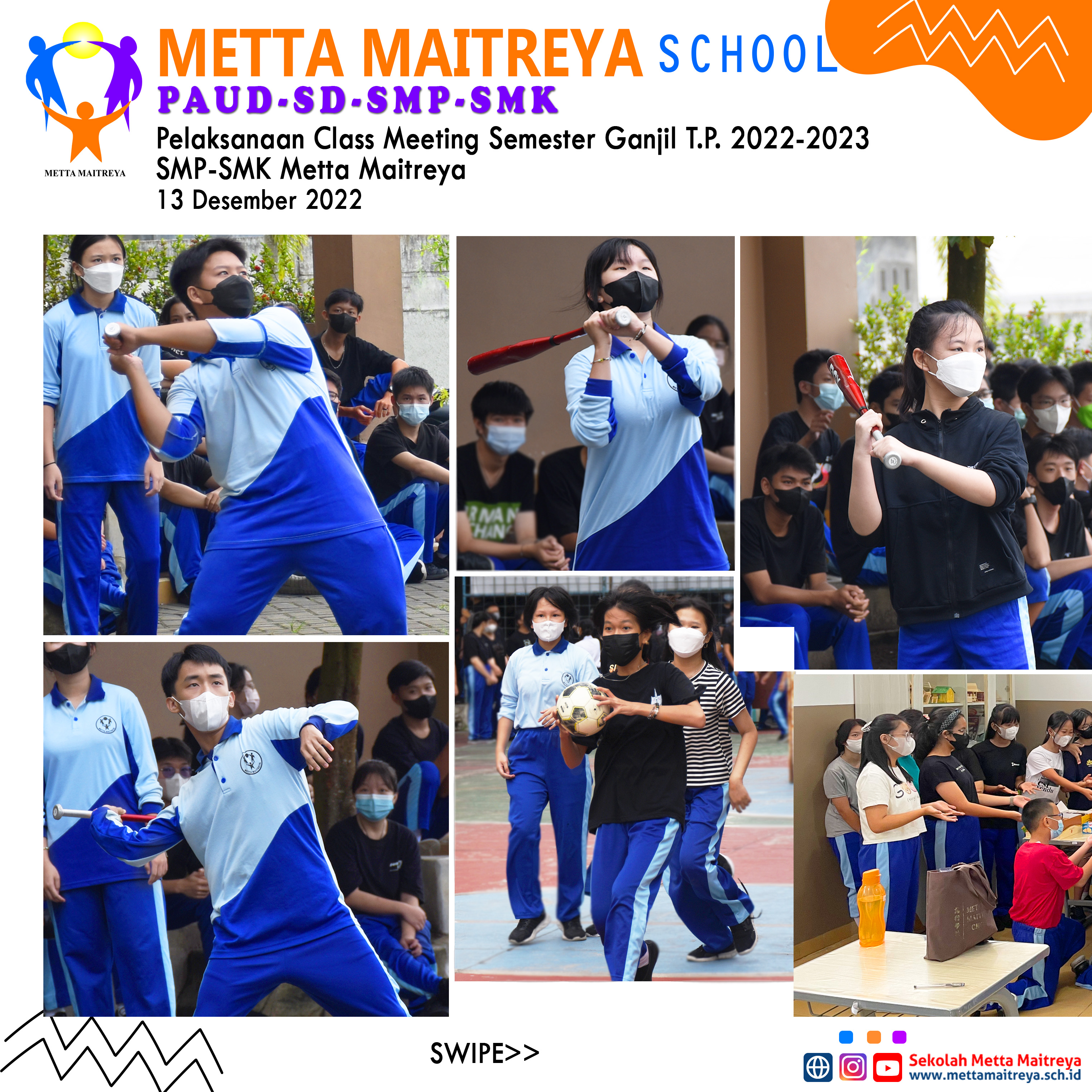 Pelaksanaan Class Meeting Semester Ganjil T.P. 2022-2023 | SMP-SMK Metta Maitreya